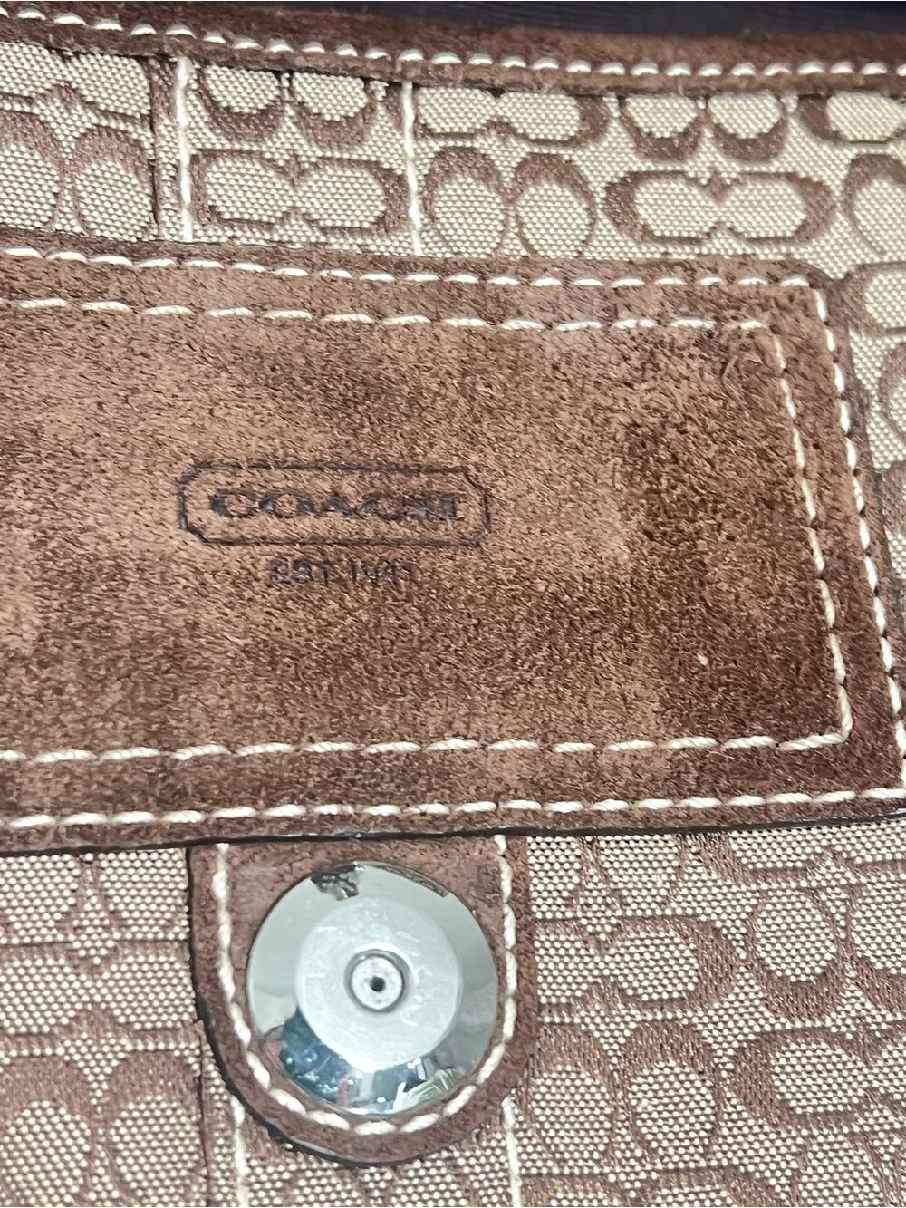 Coach Auth Vintage Y2K SoHo Brown Suede - Picture 5 of 10